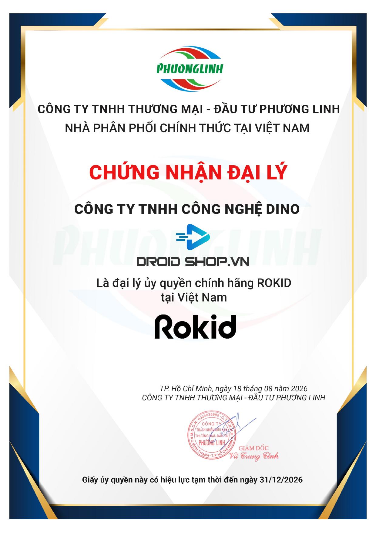 Rokid.vn (DroidShop.VN) — Đại lý ủy quyền chính hãng ROKID tại Việt Nam