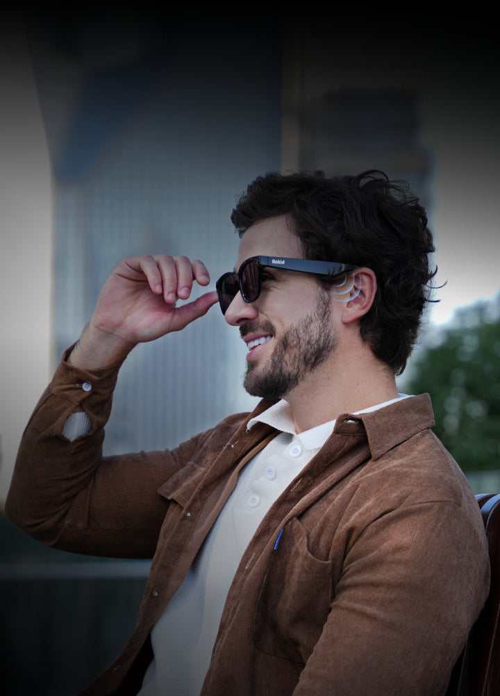 Directional audio Rokid AI Style — near-ear private speakers