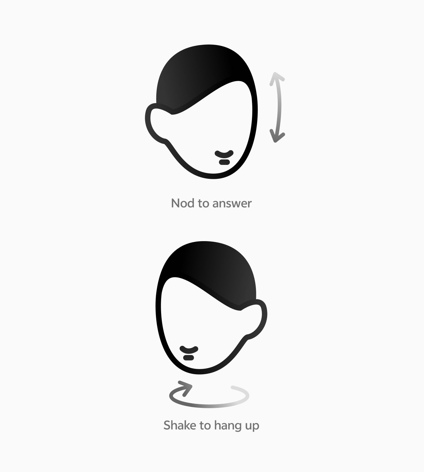 Head gesture control Rokid AI Style